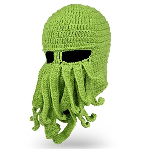 Halloween Costume Knit Octopus Facemask - Picture 2 of 4